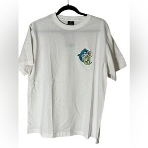 Clottee by Clot dolphin beach club short sleeve‎ t-shirt top men's white small